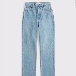 Abercrombie & Fitch Ultra high rise 90s straight jean - Medium Wash